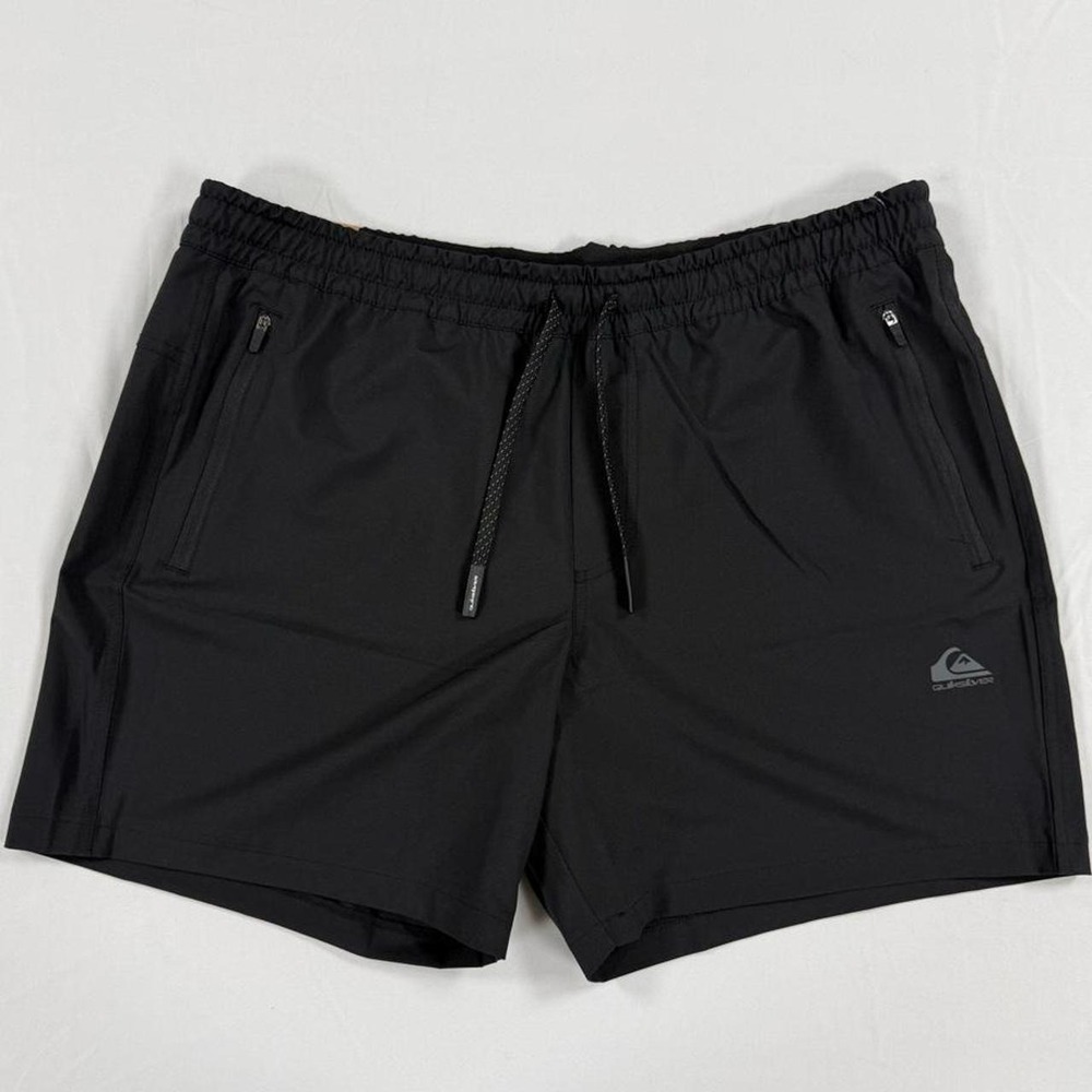 Quiksilver Mens Black DryFlight Swim Shorts Packable Pocket XL QA16SH072